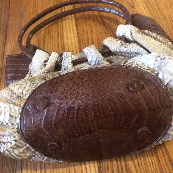 Nancy Gonzalez python/crocodile bag - Picture 2 of 12